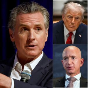 🏛️ “LET ME BE CLEAR, JEFF.” — GOV. GAVIN NEWSOM’S ULTIMATUM TO BEZOS AND TRUMP STUNS THE NATION