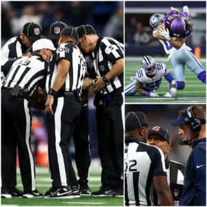 NFL SHOCKWAVE: REFEREES UNDER SCRUTINY AFTER COWBOYS’ 26–34 LOSS TO VIKINGS